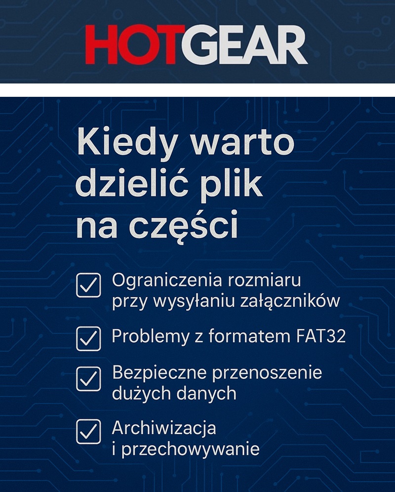Dzielenie plików w Windows