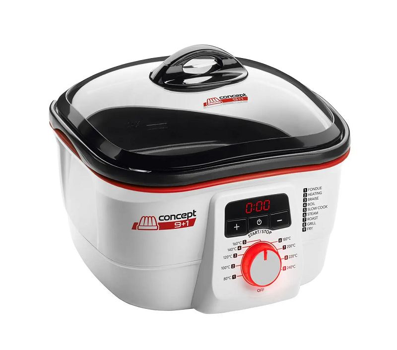 Multicooker z przezroczystą pokrywą