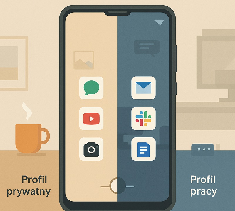 Profile na smartfonie