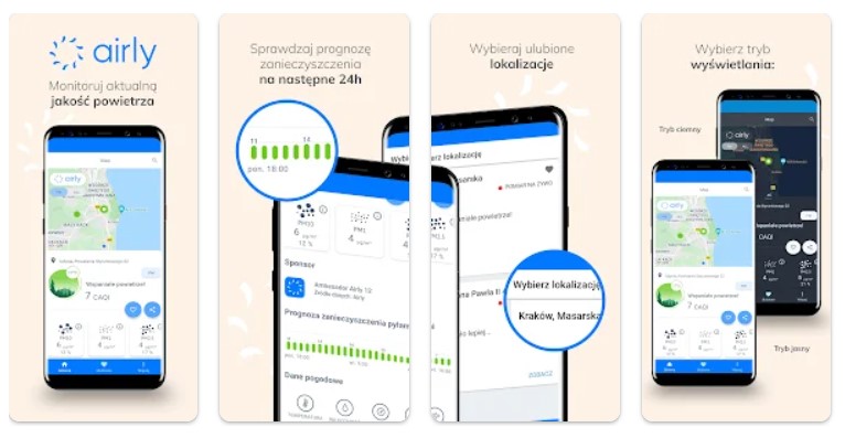 Airly - monitoring jakości powietrza
