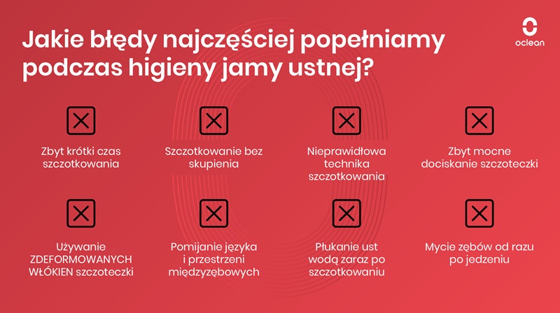Błędy w higienie jamy ustnej