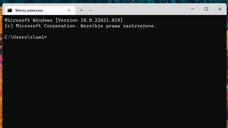 Wiersz polecenia w  Windows 11