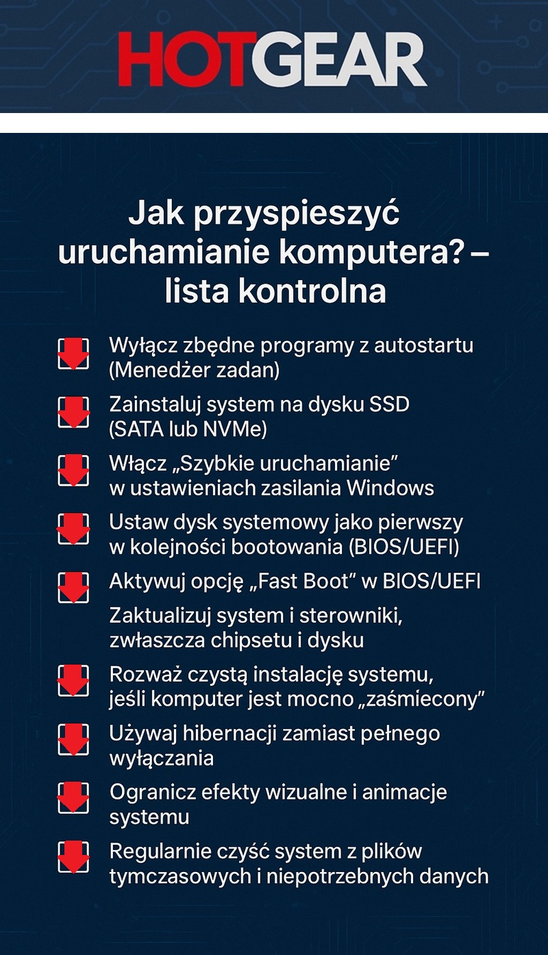 Przyspieszanie włączania komputera - co ustawić?