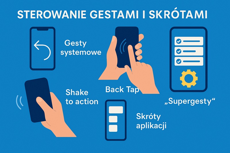 Sterowanie smartfonem bez użycia ikon na ekranie