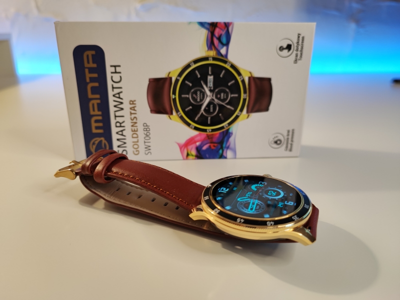 Manta SWT06BP - elegancki smart zegarek z licznymi funkcjami