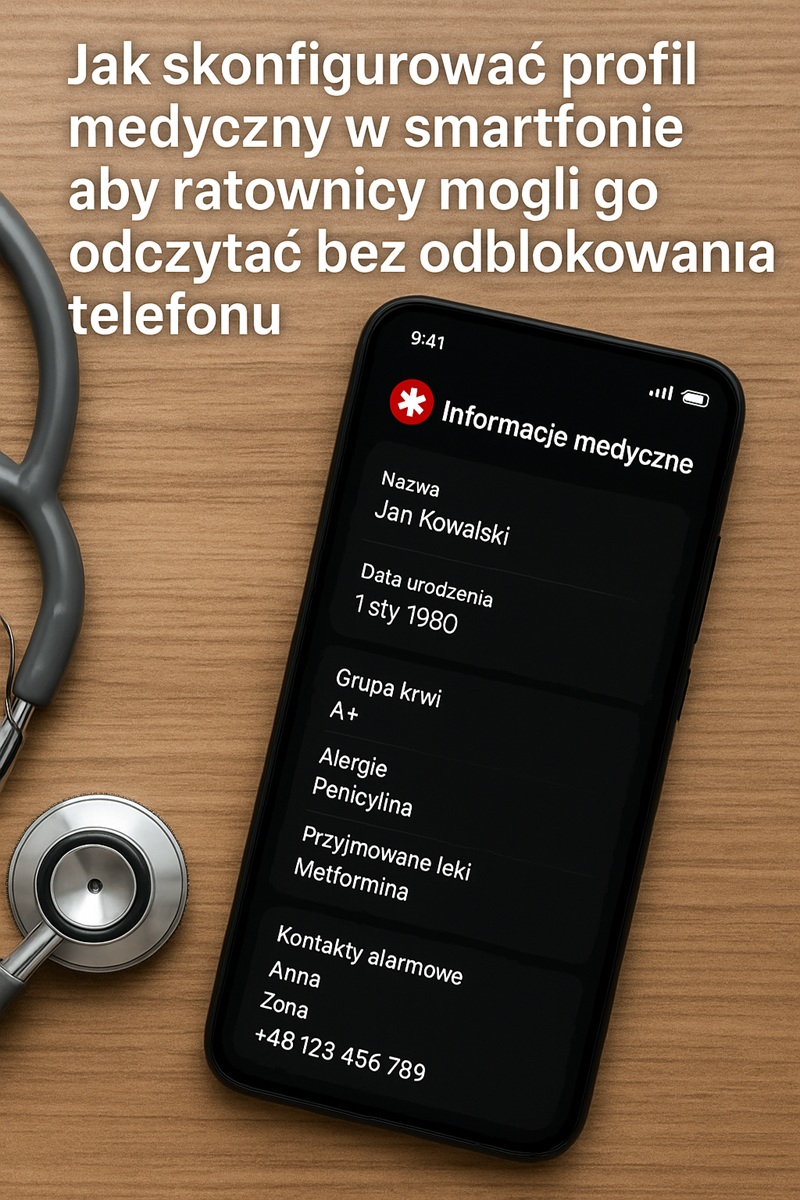 Profil medyczny w smartfonie